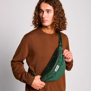 Sac banane Sasha - Velours Sapin