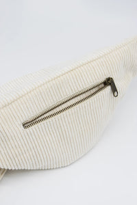 Sac banane Sasha - Velours Beige