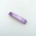 Barrette PAILLETTES LILAS - clic-clac 6 cm