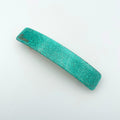 Barrette PAILLETTES TURQUOISE - clic-clac 9 cm
