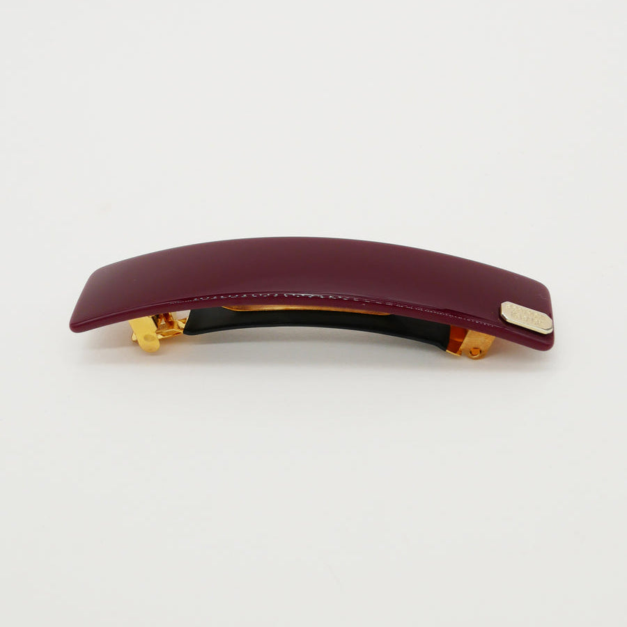 Barrette acétate 9 cm - Bordeaux