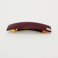 Barrette acétate 9 cm - Bordeaux