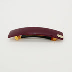 Barrette acétate 9 cm - Bordeaux
