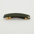 Barrette acétate 9 cm - Kaki
