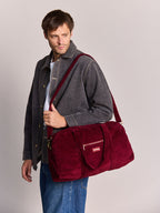 Sac à langer Basile - Velours Bordeaux