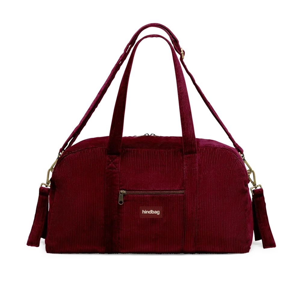 Sac à langer Basile - Velours Bordeaux
