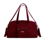 Sac à langer Basile - Velours Bordeaux