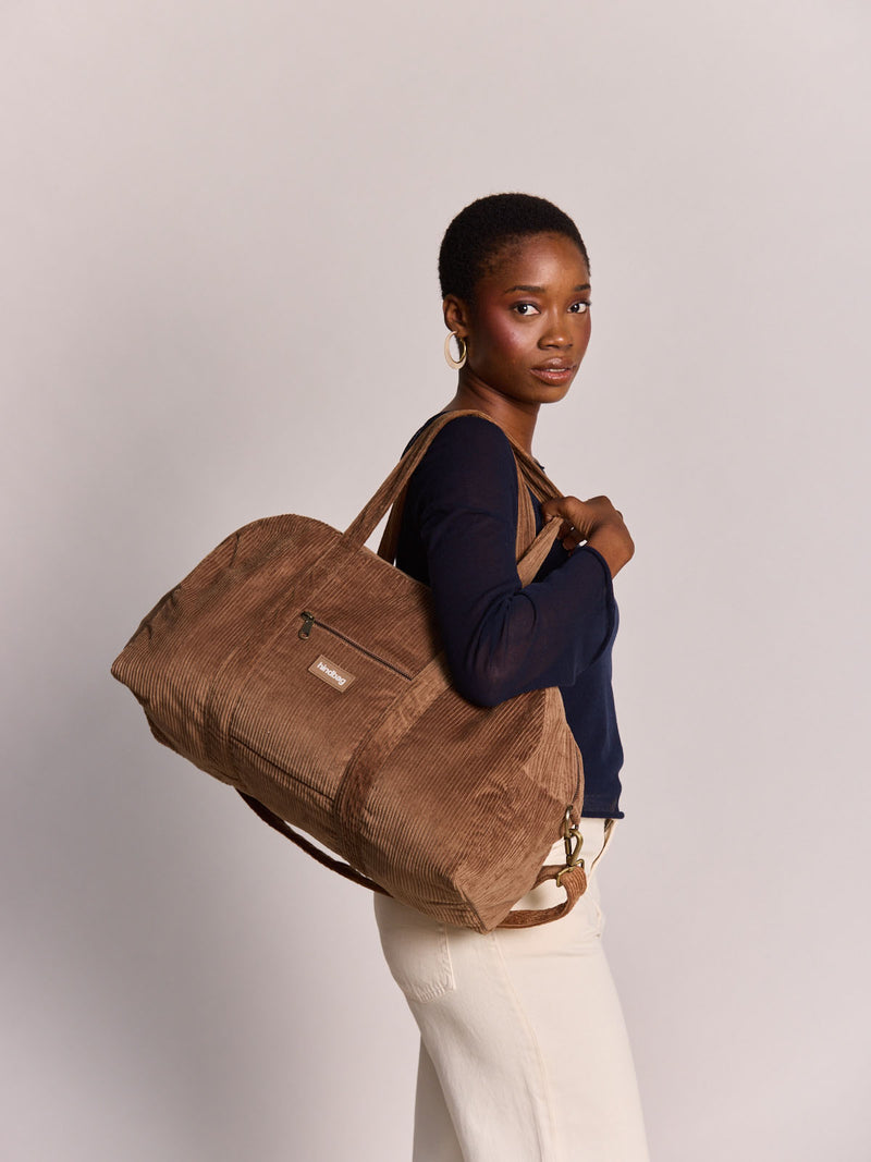 Sac à langer Basile velours Macchiato