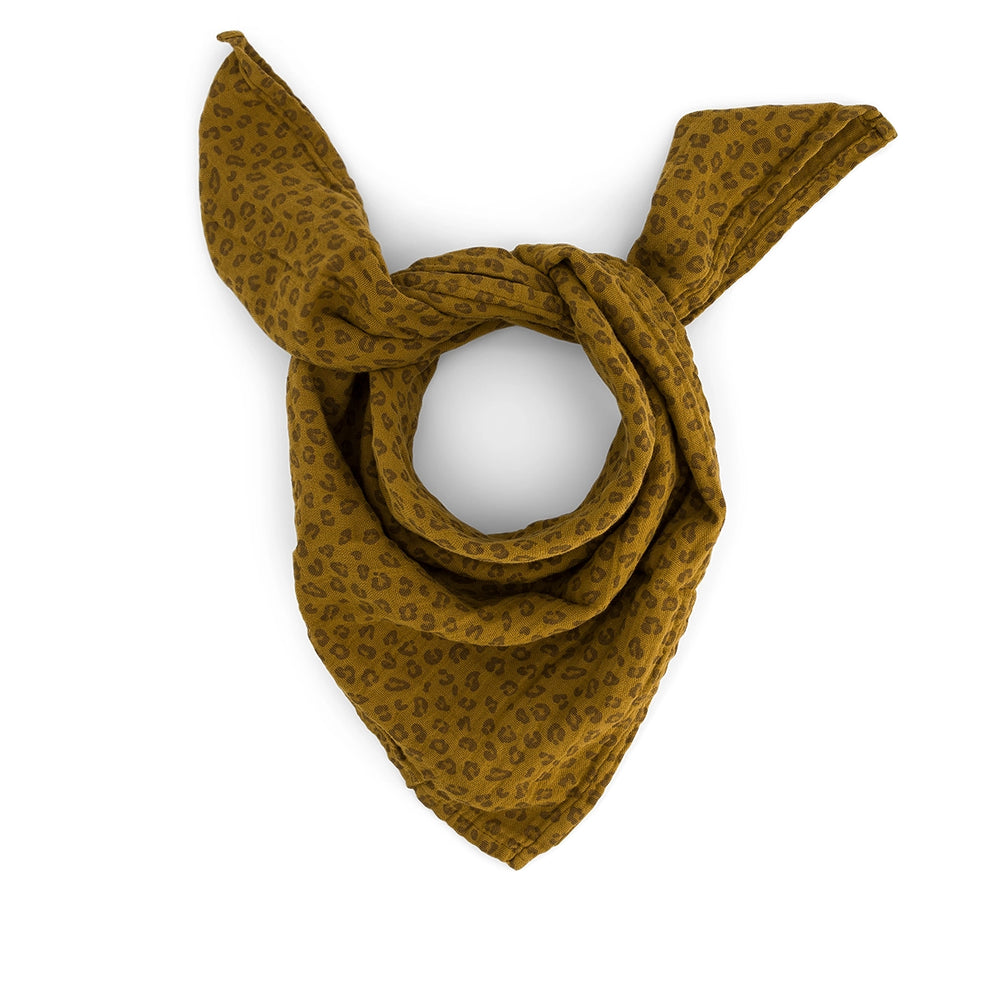 Petit Foulard Bianca - Mini Leopard Tapenade