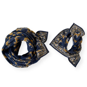 Foulard Apaches Latika - Bengale - Minuit