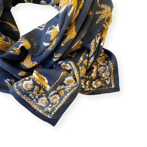 Foulard Apaches Latika - Bengale - Minuit