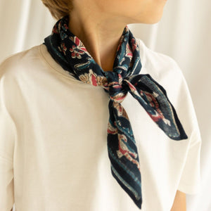 Foulard Apaches Manika - Bird - Céleste