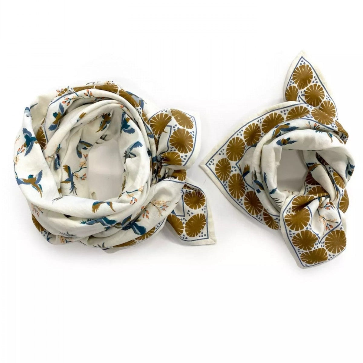 Grand Foulard Apaches Latika - Cerisier - Fleur de Vanille
