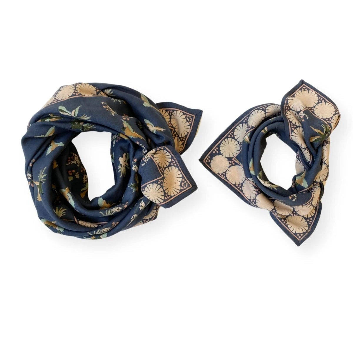 Grand Foulard Apaches Latika - Cerisier - Orage