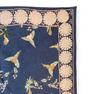 Grand Foulard Apaches Latika - Cerisier - Orage