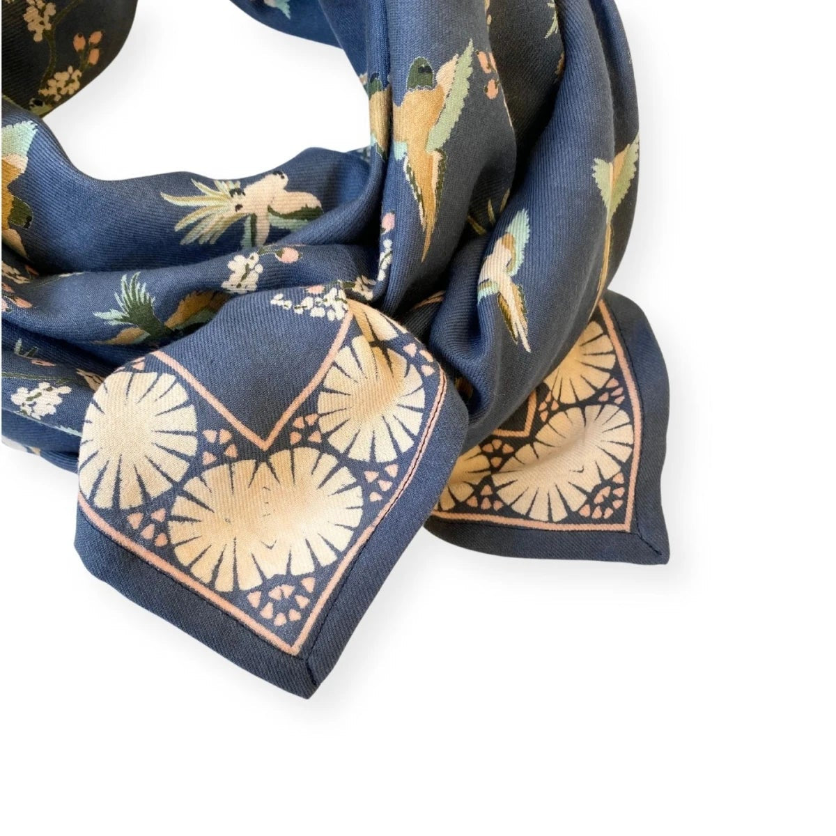 Grand Foulard Apaches Latika - Cerisier - Orage