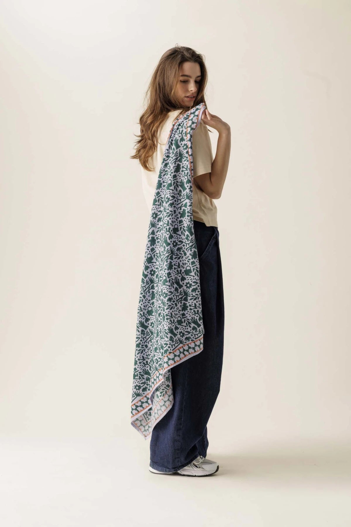 Grand Foulard Apaches Latika - Garden - Lilas