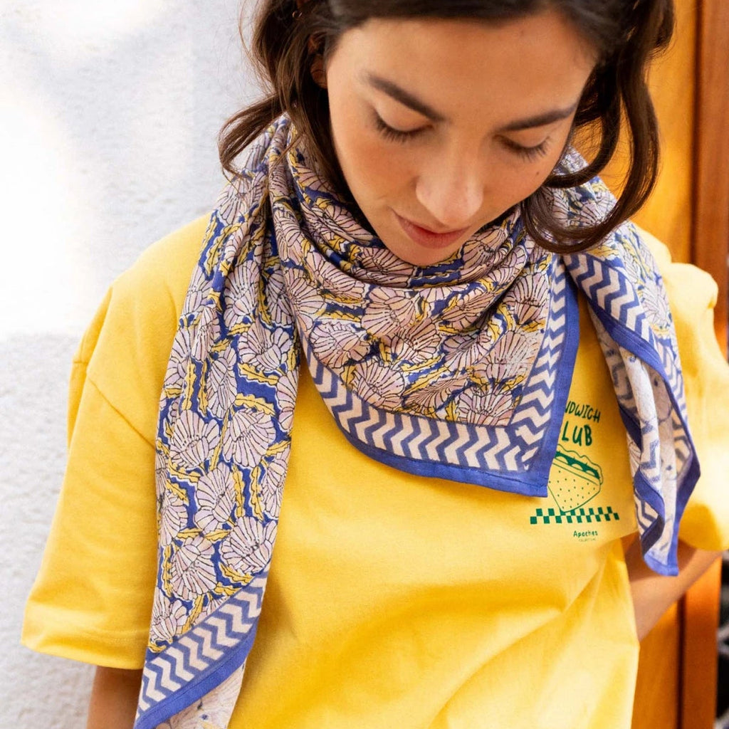Grand Foulard Apaches Latika - Molly - Lilas