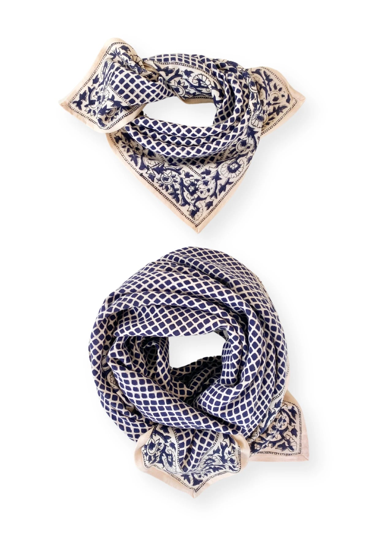 Grand Foulard Apaches Latika - Mosaic - Graphite