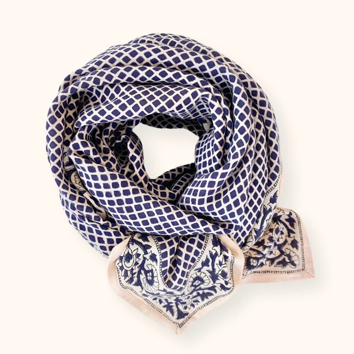 Grand Foulard Apaches Latika - Mosaic - Graphite