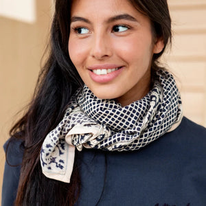 Grand Foulard Apaches Latika - Mosaic - Graphite