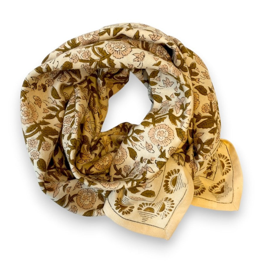 Foulard Apaches Latika - Soleil - Macadamia