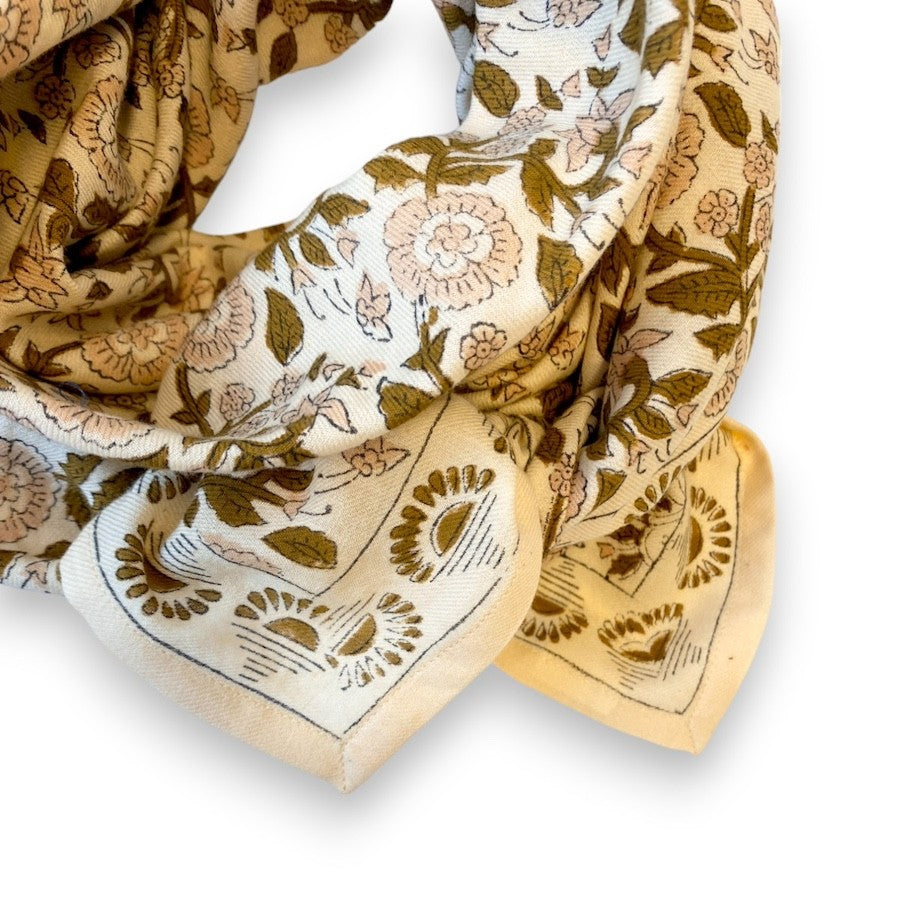 Foulard Apaches Latika - Soleil - Macadamia