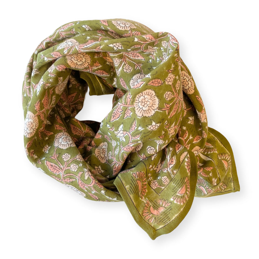 Foulard Apaches Latika - Soleil - Tilleul