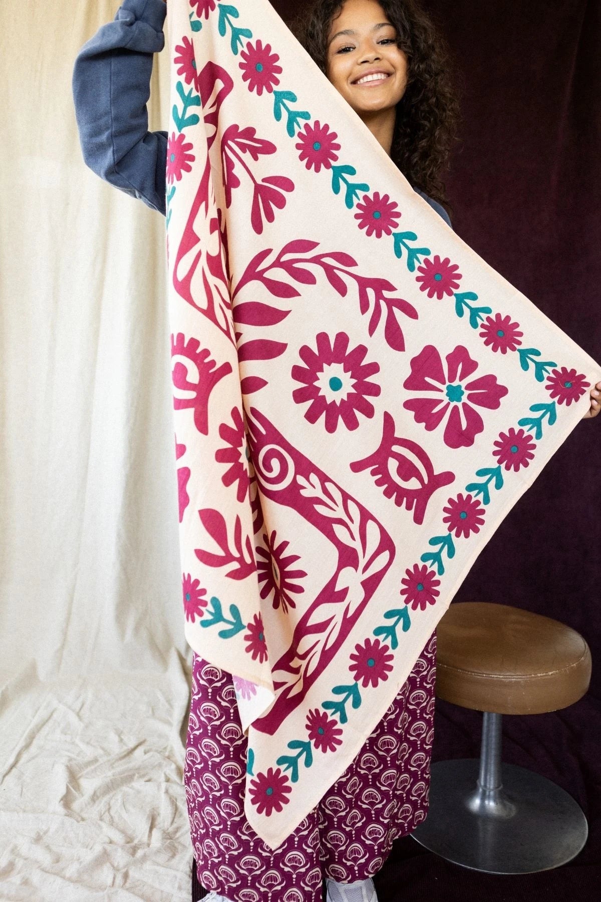 Grand Foulard Latika - Rita - Rita Macadamia