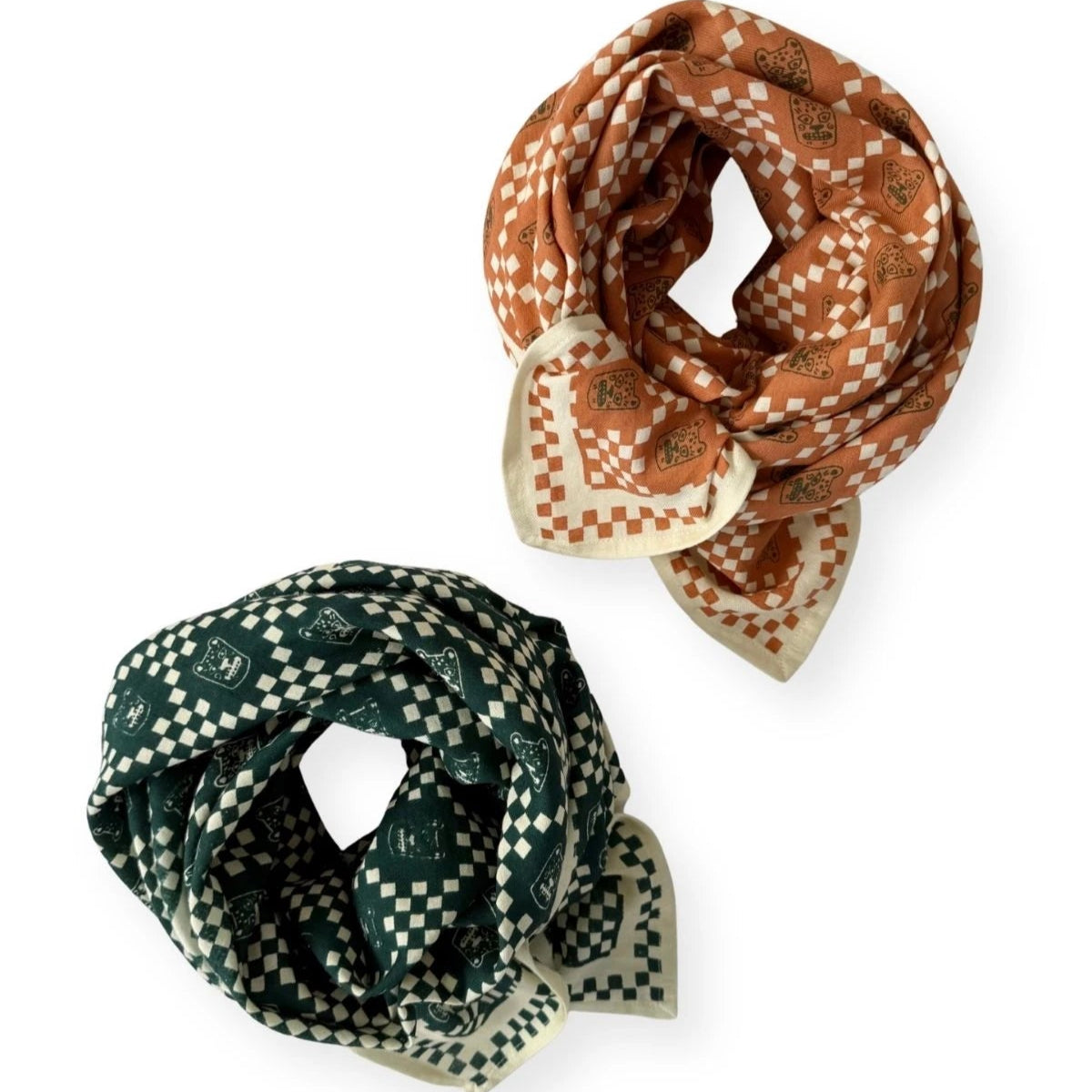 Grand Foulard Latika - Tigro - Tigro Rust
