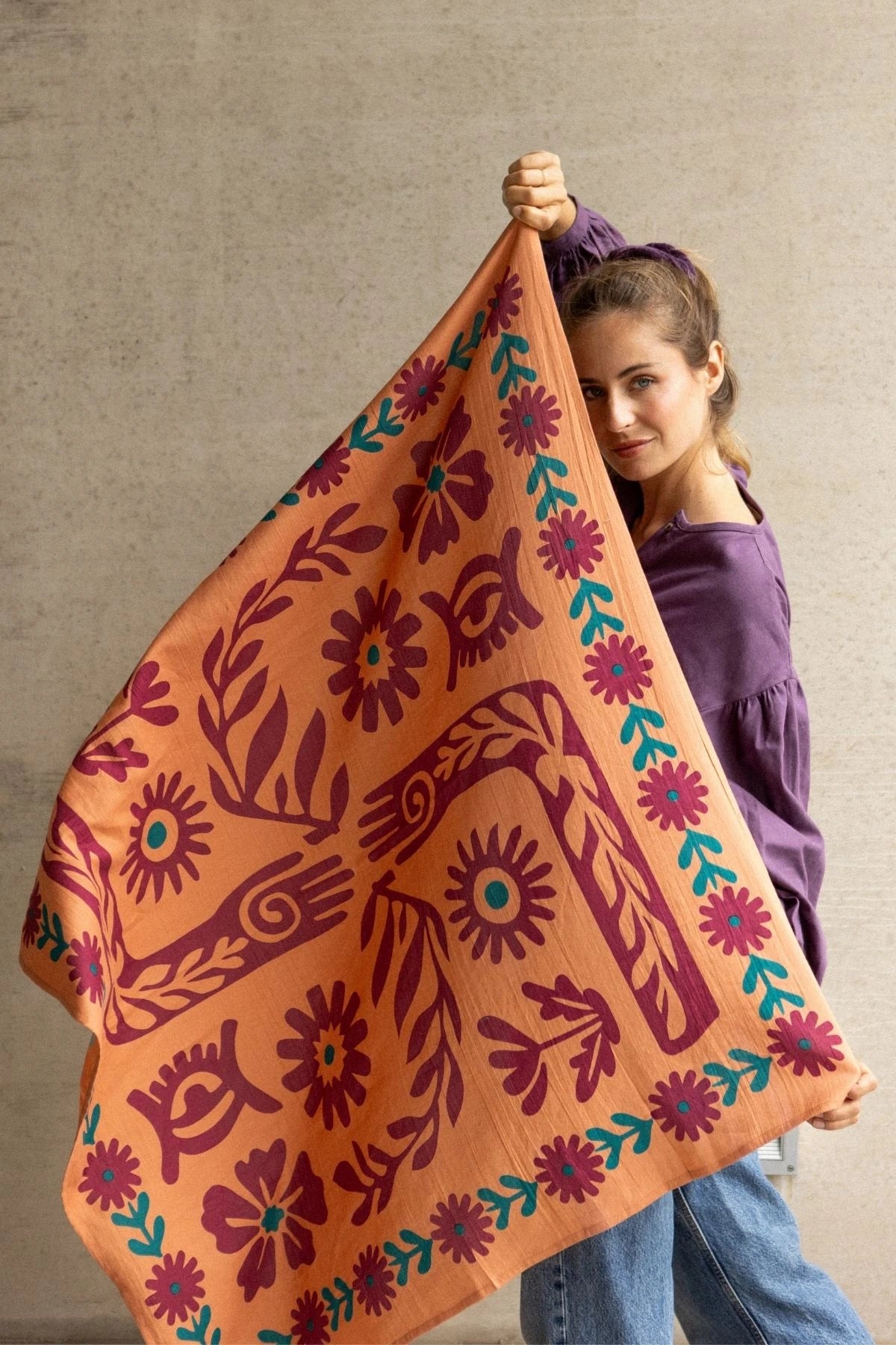 Grand Foulard Latika - Rita - Rita Rust
