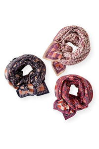 Grand Foulard Latika - Cactus Macadamia