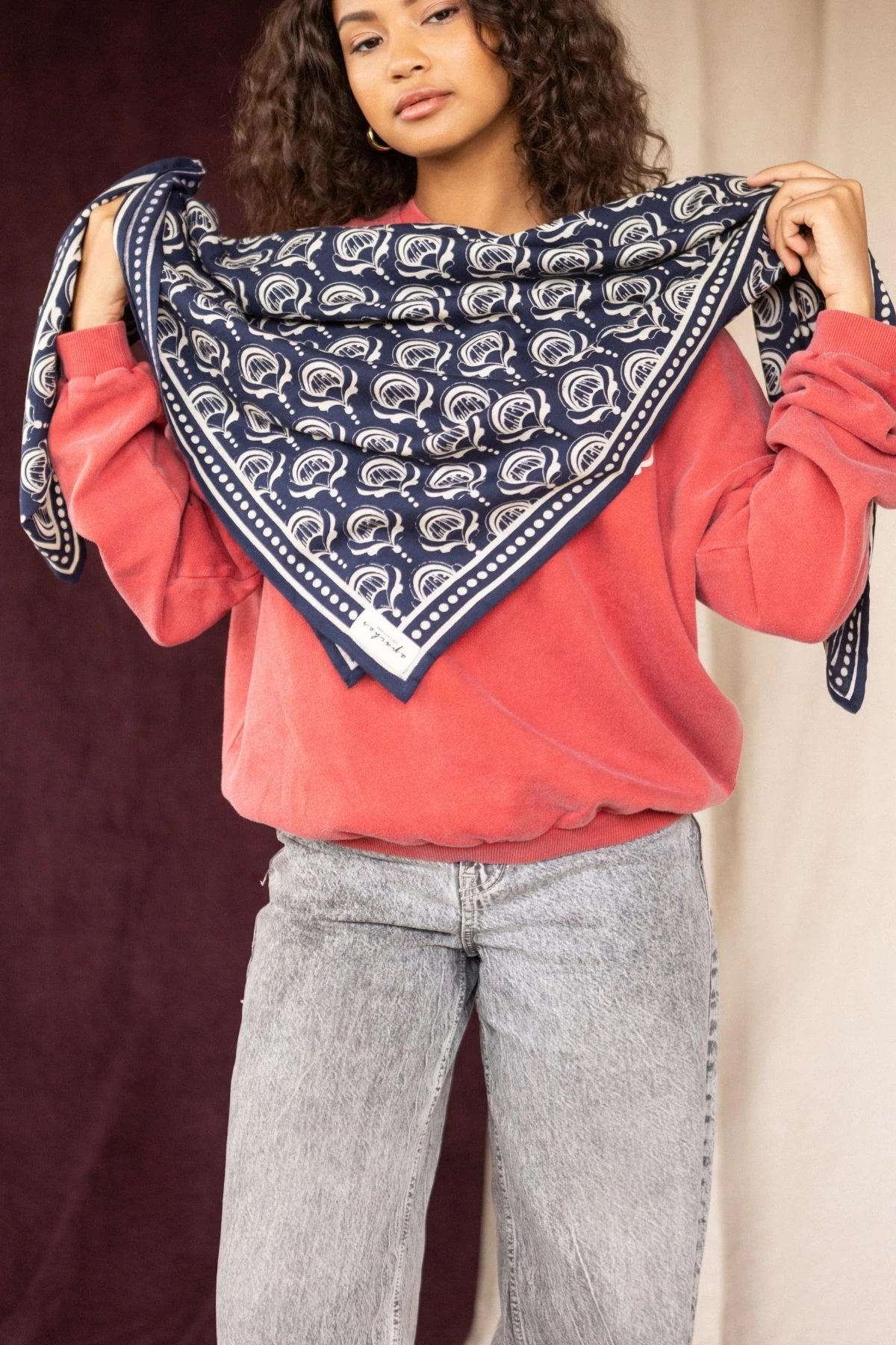 Grand Foulard Latika - Wonderfull Navy