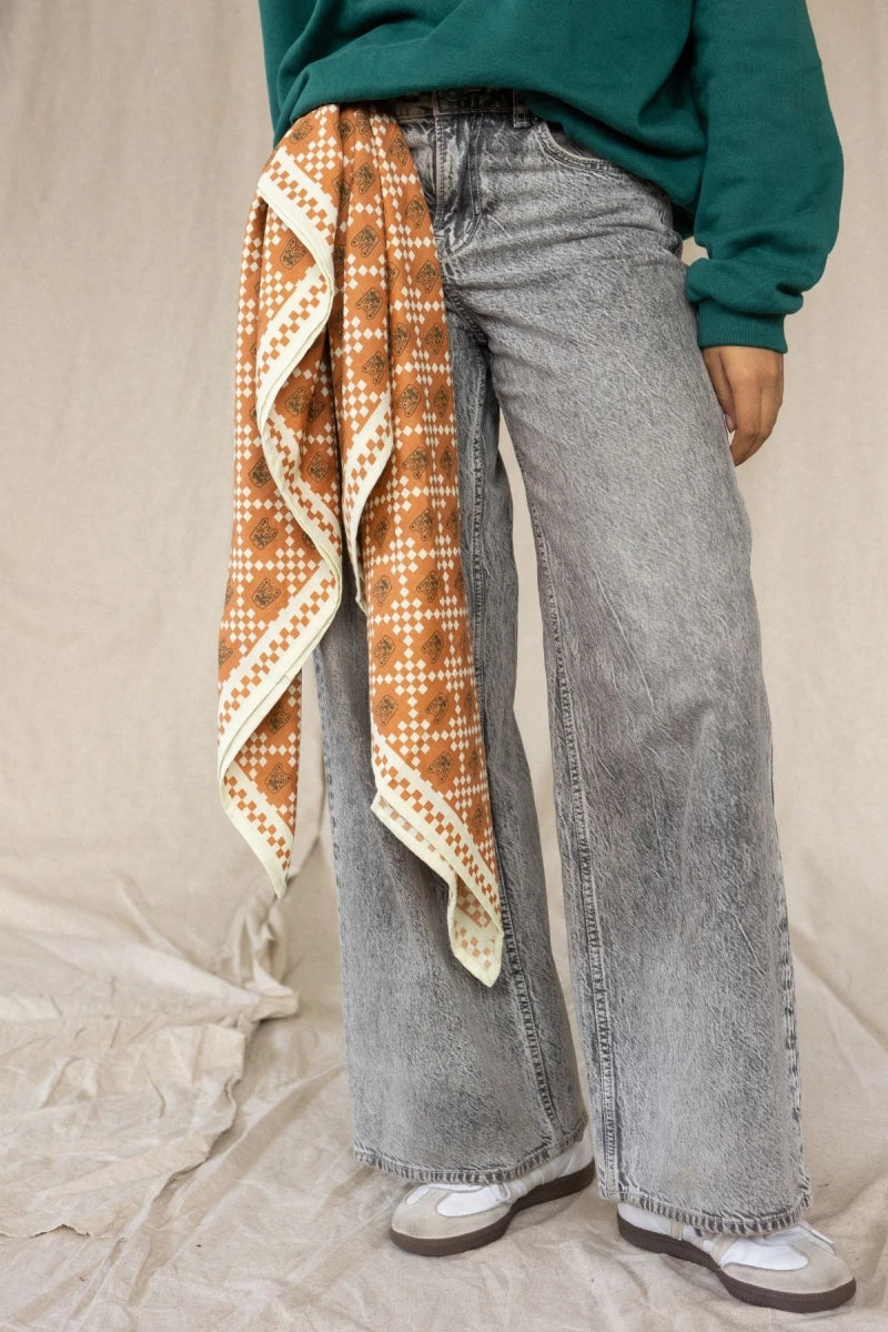 Grand Foulard Latika - Tigro - Tigro Rust