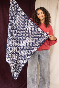 Grand Foulard Latika - Wonderfull Navy