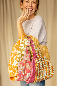 Grand sac banane Keli Bloom - Macadamia