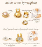 Mila Topaze - Bijou 2 en 1 Bijou de bouton &/ou Pins