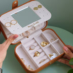 Brigitte en velours côtelé - Beige - Boîte à bijoux de voyage