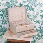 Denise en velours côtelé - Beige - Boîte à bijoux