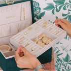 Denise en velours côtelé - Beige - Boîte à bijoux