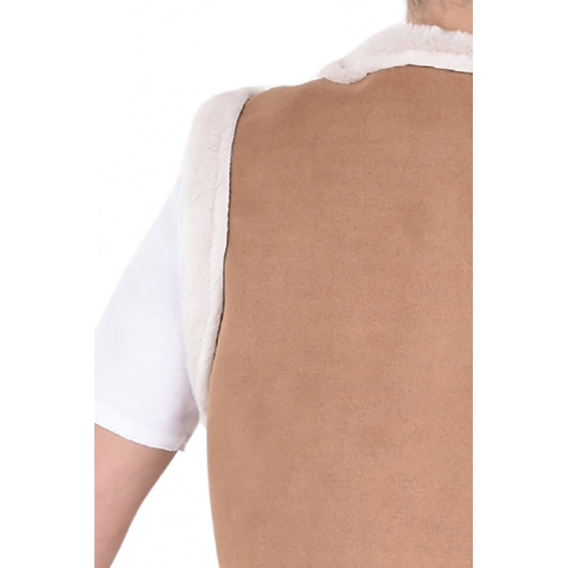 66835 - Veste imitation daim/mouton - plusieurs coloris