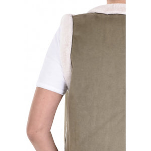 66835 - Veste imitation daim/mouton - plusieurs coloris