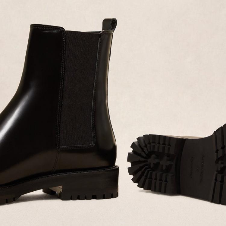 Bottines n°501 - Cuir polido Noir