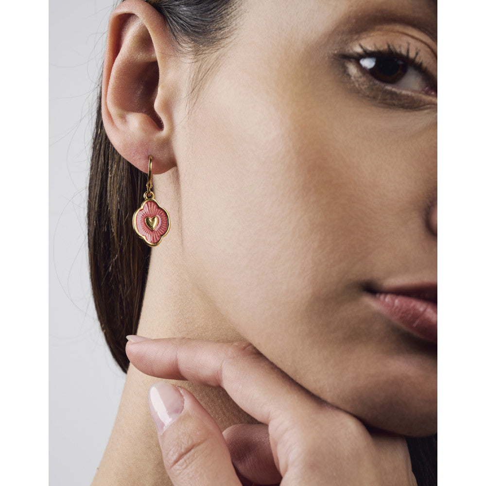 Boucles d'oreilles Iker - Rose clair
