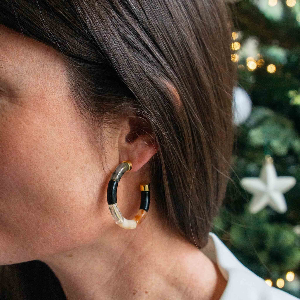 Boucles d'oreilles - Black Night - Bola
