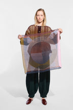 Foulard Op Kaki Rose