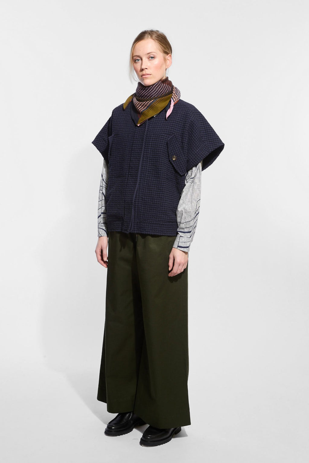 Foulard Op Kaki Rose