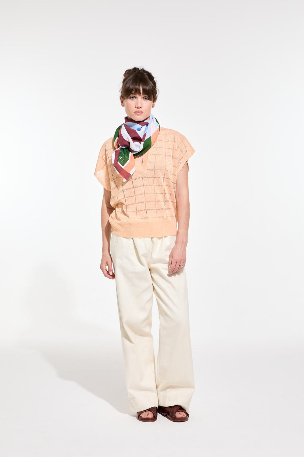 Foulard Reve Corail Nuage