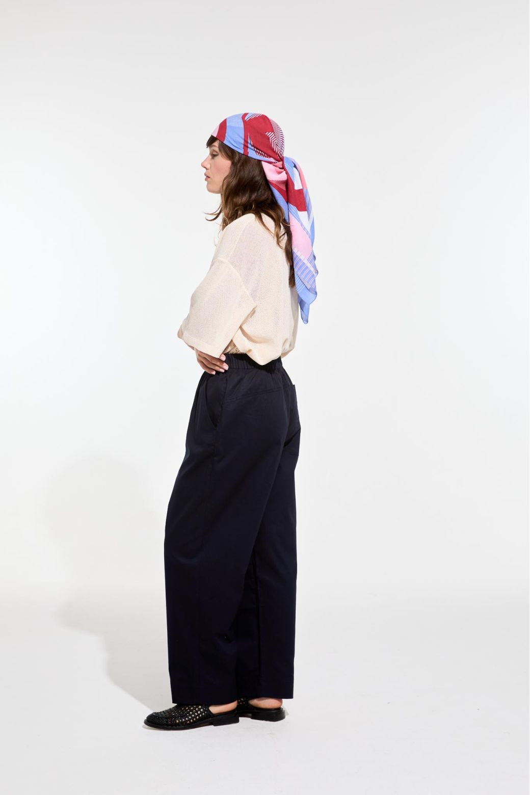 Foulard Ta poesie Rouge Bleu