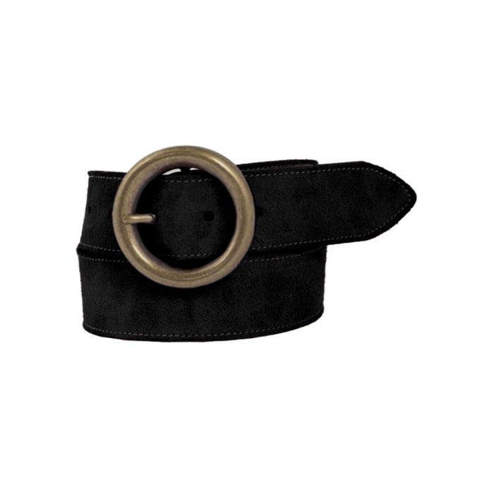 Ceinture Ronde n°296 - Nubuck Noir